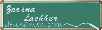 Zarina Lachher Visitenkarte